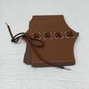 SUOSDEY Black Corset Belt for Women, Vintage Lace-up Elastic Waist, Tied Waspie Wide Belt for Halloween Costume (XL: Waist Size 41''-45'', 15-light Coffee)