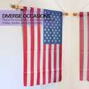 Anley 35" Wooden Banner Pole - Horizontal Flag Hanger for House Sports Dynasty Company - Easy Display for Flag Width Less Than 30" and Sleeve Over 1"