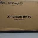 CONTINU.US 24-inch Smart TV, 12V and AC/DC Adapters Included, 720p Android Google RV TV with Google Assistant, Chromecast & Free Streaming Apps, Reinforced Chassis for RVs, Campers and more, CT-24TS10