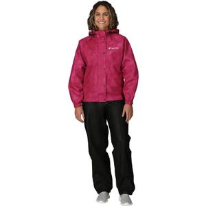FROGG TOGGS Women's Classic All-Purpose 3-Layer Waterproof Breathable Rain Suit (Large, Cherry) FROGG TOGGS Women's Classic All-Purpose 3-Layer Waterproof Breathable Rain Suit (Large, Cherry)