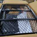 Hitch Mount Cargo Carrier Basket 60"*20"*6"+Waterproof Bag 16 Cubic Feet(58"*19"*24"),and Cargo Net with Attachment Hooks,Ratchet Straps,Hitch Stabilizer.500 Lbs Capacity,foldable,fit 2" Receiver