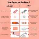 Portable Heating Pad for Period Cramps - Period Cramps Relief Menstrual Heating Pad Vibration Heating Pad for Pain, Rechargeable Battery, Cordless - Wireless Heating Pad with Massager Girlfriend Gifts