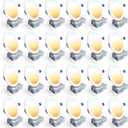 Ensenior 24 Pack 6 Inch LED Recessed Ceiling Light, Dimmable, 2700K-5000K 5CCT, 1200LM 12W 120V, High Brightness Canless Wafer Downlight - ETL&FCC&IC (5000k/4000k/3500k/3000k/2700k - 5cct White)