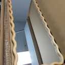 Full Length Mirror, 55"x28" Boho Wavy Wood Floor Mirror, for Bathroom, Bedroom, Living Room, Cloakroom, Entryway (Natural)