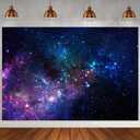 7x5ft Outer Space Backdrop, Starry Galaxy Photo Backdrop, Planet Theme Background for Boy Girl Birthday Party Photography Decorations Banner, Photo Booth Studio Supplies Props(Vinyl)