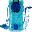 Hydration Bladder 2L-3L,Leak Proof Water Reservoir,BPA Free,Wide Opening, Military Water Bladder Combined with Hydration Backpacks for Biking Hiking Running Camping Climbing. (3L - Light blue)