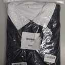 Kubsid Size S Black with White Collar Men's Polo Sweatsuit Sets Long Sleeve 2 Piece Outfit Fashion Jogging TrackSuit Comfy Casual Set for Men