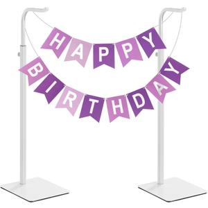 pickpiff Adjustable Purse Display Stands - White Tabletop Display Holder for Handbags, Wreaths and Banners, for Home Closets, Retail Displays and Vendor Booths (2-Pack) | Non-Slip Base