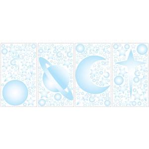 RoomMates RMK1141SCS Celestial Glow In the Dark Stars Peel and Stick Wall Decals