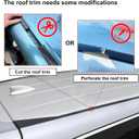 Roof Rack Cross Bars for 2012-2022 Honda CRV CR-V with Naked Roof, Heavy Duty Aluminum Cargo Crossbars with Metal Lock, Low Wind Noise, 265 LBS Load Capacity for Kayak Bike Cargo Box