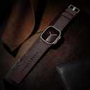 5 x Bandsie Leather Band Compatible with Apple Watch Ultra 3/Ultra 2/Ultra Band 49mm 46mm 45mm 44mm 42mm for Men, Vintage Genuine Suede Leather Wristband Strap for iWatch Series 11 10 9 8 7 6 5 4 SE 3 2 1 (Deep Coffee)