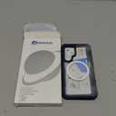 CENHUFO Magnetic Privacy for Samsung Galaxy S25 Case, Full Body Phone Case with Built-in 9H Tempered Glass Privacy Screen Protector and Camera Lens Cover, Shockproof Protective Clear Bumper -Blue