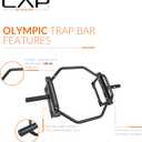 CAP Barbell Olympic Trap Bar and Shrug Bar for Deadlifts