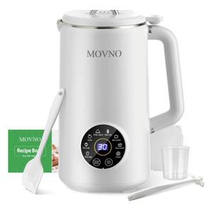 MOVNO 8 IN 1 Nut Milk Maker Machine, 1000ml Capacity Homemade Almond, Oat, Coconut, Soy, Plant Based Milks and Non Dairy Beverages, Automatic Soy Milk Maker Blender with Delay Start/Keep Warm/Boil Water