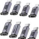 UCEC 8-Pack USB Adapter Kit, USB Adapters for Multiple Devices, USB C/Lighting to Micro USB, Type C/Micro USB to Lighting, Micro USB/Lighting to USB C, USB C/Micro USB to Mini USB Adapter