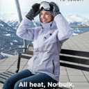 InoKraft Heated Jacket for Women with Rechargeable Battery Pack, Water-Resistant Slim Heated Coat(Included USB-C Cable) (Medium, Purple)