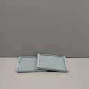 WIBIMEN Mini Ice Cube Trays, 0.55 Tiny Pebble Ice for Iced Coffee & Cocktails, Fast Chill, Easy Twist Release, Stackable with Lid & Storage Bin (2 Pack, Blue)