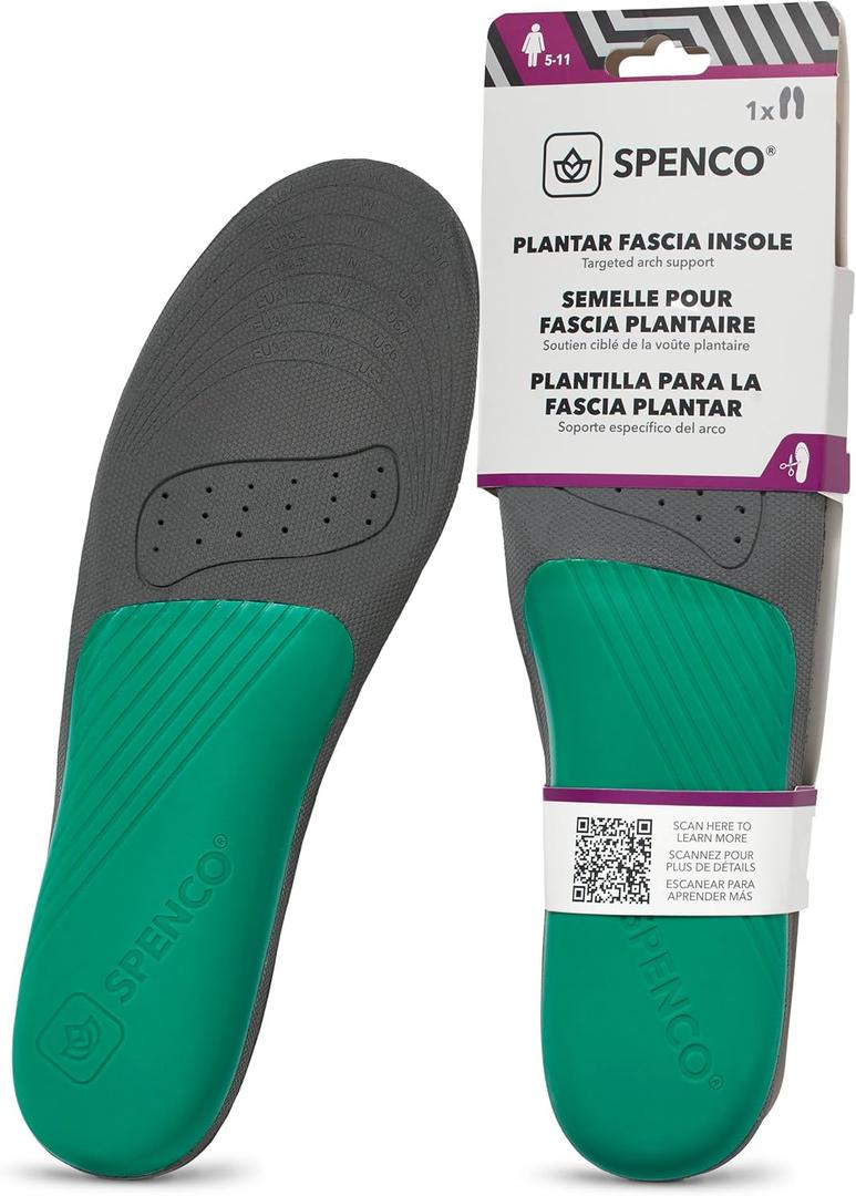 Spenco Plantar Fascia Insole, Trim to Fit, Women's 5-11
