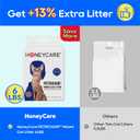 HONEY CARE Petrichor Mix Cat Litter I Tofu Cat Litter I Nature Plant-Based Pellets and Bentonite Sustainable I Low-Dust Qucik Clumping Superior Odor Control, 24-lbs Value Pack (6 lbs x 4)