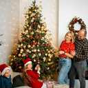 4 Pcs 15 Inch Gold Christmas Tree Picks Xmas Glitter Ball Christmas Tree Decorations Artificial Stems for Xmas Topper Ornaments DIY Wreath Garland Crafts Winter Home Decor