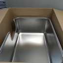 Stainless Steel Cat Litter Box,Jumbo XL Extra Large Mental Cat Litter Pan with High Sides Lid,Low Entry for Indoor Big Cats,Non Sticky,Easy to Clean,Anti-Urine Leakage