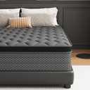 Queen Mattress, 12 Inch Hybrid Mattress in a Box, Memory Foam and Pocket Springs, Medium Plush Feel with Motion Isolating, CertiPUR-US Certified, Fiberglass Free -365-Night Trial