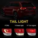 Tail Light Compatible with Jee-p Grand Cherokee 2014-2021, LH Left Driver Side Taillight Replace 68110017AF CH2804106, Outer 