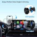 PZK Car Phone Holder for BMW X3 2022-2024/ BMW X4 2022-2024 2025 Accessories 12.3-Inch Screen Fixed Clip Magnetic 15W Fast Wireless Charger Phone Mount With Sunglasses Storage Box (Not Fit 10.25-Inch)