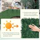 ODTORY Artificial Boxwood Wall Panels 20x20 inch 14Pcs, UV-Anti Faux Greenery Grass Hedge for Privacy ScreenFake Ivy Plant Fence for Outdoor Garden, Backyard, Balcony, and Indoor Home Decoration