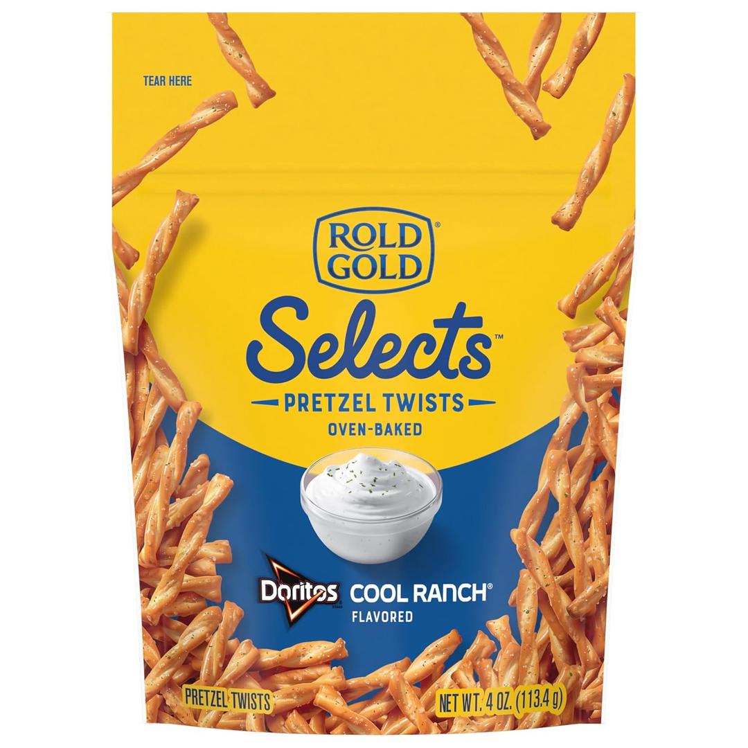 4 x Rold Gold Selects, Cool Ranch Pretzel Twists, 4 Oz (4 Ounce (Pack of 1))