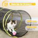 Outdoor Cat Enclosures Indoor, Portable Mesh Tent, Tunnel, Playhouse With Adjustable Harness and Leash for Walking, Colorful Tease Ball for Animals