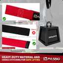 Lifting Straps, wrist straps for weightlifting, workout, Bodybuilding, Powerlifting & Deadlift -With 5mm Neoprene Pads & Anti-Slip Silicone -Extra Wrist Support for Weight lifting Men & Women