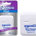 BrightWorks Dental Floss Mint Waxed - 100 Yards (Pack of 4)