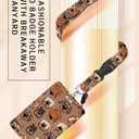 ID Badge Holder with Retractable and Detachable Lanyard, Cute Badge Reel Breakaway Lanyard with Carabiner Clip for Women, Teachers, Nurses, Students, Perfect Work and Office(Cute Funny Dogs)