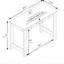 Furinno Jaya Writing Desk with Drawer, White