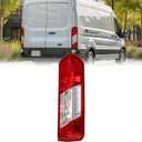 HECASA RH Tail Light Assembly Compatible with 2015-2024 Ford Transit 150 250 350 350HD E-Transit Replacement for CK4Z-13404-K FO2801242C Rear Taillights Tail Lamp Red Lens+Clear Lens Passenger Side