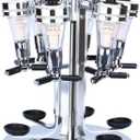 Liquor Dispenser, 6 Bottle Revolving Alcohol Rotating Dispenser, Beer Alcohol Bottle Beverage Dispenser Racks, Cocktail Dispenser Station W Holder for Home Party Bar