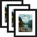 16x20 Black Picture Frame, Poster Frame for Wall, 3 Pack