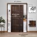 Heavy Duty Bypass Sliding Closet Door Track Hardware 60", 5FT Aluminium Pocket Door Track Rail Set, Smoothly and Quietly, for 2 Door System, XC40-60"