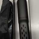 Hot Hair Straightener Brush,Portable Mini Hair Straightener USB Rechargeable 6400MAH,2 in 1 Hair Straightener Comb with Anti-Scald Feature for Women & Men (Black)