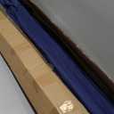 Blissun 7.5 ft Solar Umbrella, 18 LED Lighted Patio Umbrella, Table Market Umbrella (Navy Blue)