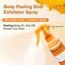 Body Keratin Care Kojic Acid Turmeric Spray: Gently Exfoliating Peeling Shot– Hydrates,Nourish your skin,Suitable for All Skin Types, 200ml - OP