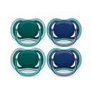 Philips Avent Ultra Air Pacifier - 4 x Light, Breathable Baby Pacifiers for Babies Aged 6-18 Months, BPA Free with Sterilizer Carry Case, SCF085/ 52