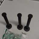 Wall Hooks Heavy Duty Coat Hooks Stainless Steel Clothes Hanger for Hanging Bathroom Towels Handbag Black 4-inch Length with 16mm Shank Dia - Pack of 6