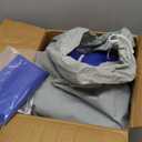 OZIS 10FT Ball Pit Inflatable Foam Pit with Built-in Blower, Portable Foam Party Pit for Indoor/Outdoor Activities Easy to Setup (Blue)