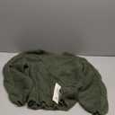 Saodimallsu Womens Off One Shoulder Sweaters Boat Neck Cable Knit Long Lantern Sleeve Loose Fall Trendy Pullover Tops (Medium)