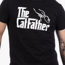 The Catfather - Funny, Cute Cat Father Dad Owner Pet Kitty Kitten Fun Humor T-Shirt XL