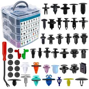 1801Pcs Automotive Clips Car Retainer Clips 40 Most Popular Sizes Auto Push Retainer Clips with Car Plastic Clip Remover for Ford GM Toyota Honda Chevy Chrysler BMW Benz Audi Nissan Subaru