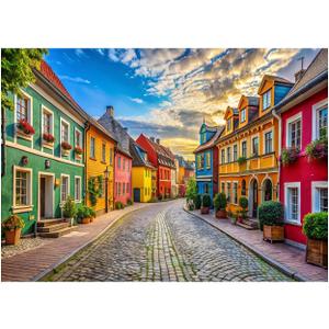 AIIKES 7x5ft Modern Paris Street Landscape Backdrop Nordic City Scenery Photography Background Living Room Home Decor Banner Photo Studio Props XY168