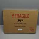 FrameWorks 13x19 Matted to 11x17 Picture Frame – Aluminum Frame w/Tempered Glass, Removable Mat for Photos, Posters, Art, Stylish Wall Frame for Home Decor, Gallery Walls, Office, Living Room - Gold